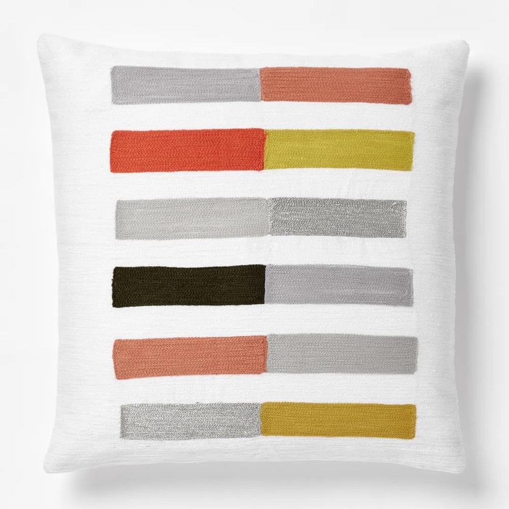 West Elm Crewel Accent Pillow Cover